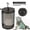 Black - UK Plug, variant on Nieyigj 100W Infrared Ceramic Heat Emitter Bulb Lamp with Anti-Scald Cage & Switch, Pet Reptile Terrarium Brooder Heater Set for Turtle Snake Lizard, Black - US Plug