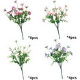 thumbnail image 2 of 8 Bundles Artificial Flowers for Outdoors Faux Mums UV Resistant Plastic Fall Plants Fake Greenery Orange Daisy Bulk for Home Gardenr Window Box Pathway Plante Wedding Decor (Orange), 2 of 5