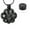 Black, variant on Stainless Steel Paw Print Urn Pendant Cremation Jewelry for Dog Cat Ashes Urn Necklace Pet Memorial Jewelry Necklace that Opens inside