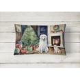 thumbnail image 2 of Kuvasz Cozy Christmas Throw Pillow 12 in x 16 in, 2 of 4