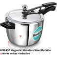 thumbnail image 6 of Hawkins 4.5 Litre Triply Stainless Steel Pressure Cooker, Inner Lid Cooker, Silver HSST45), 6 of 11