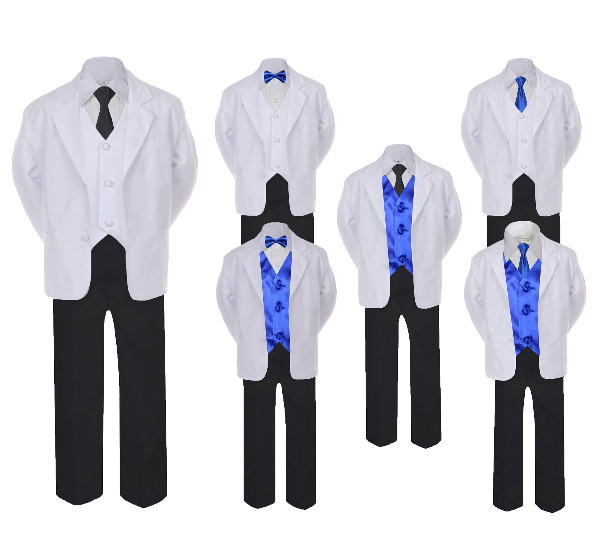 2pc Yellow Bow Tie Vest Set Boy Wedding Party Graduation Formal Suit Sm-20