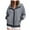 Grey, variant on Corduroy Hooded Jackets Casual Zip Up Sweatshirt Jacket Winter Coat Hoodies with Pockets (AG, XXL)