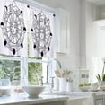 thumbnail image 2 of LALILO Kitchen Curtains and Valances Set of 3 36" Vintage Window Treatment Tiers for Window Decor, 2 of 5
