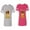 Men Heather / Women Pink, variant on King Queen Red Gold Crown Matching Couple Cotton Jerseys (Men Heather / Women Black) (Men S / Women S)
