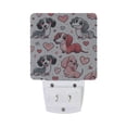 thumbnail image 2 of Dachshund Dogs and Heart Night Light 2 Pack LED Nightlight Plug into Wall Dusk to Dawn Sensor Soft White, 2 of 7