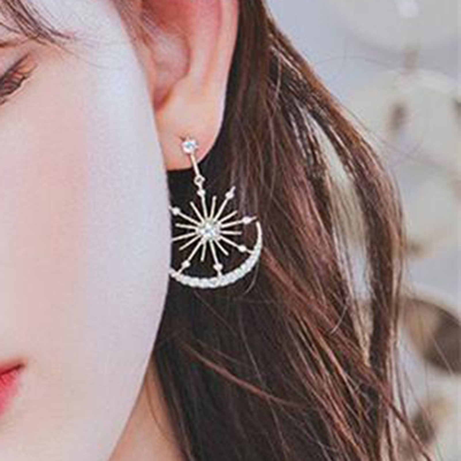 Fairy Moon Dangle & Star Earrings – La Meno