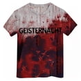 thumbnail image 4 of 2DXuixsh Chemises Filles Enfants Filles T-Shirt Imprimé Rétro Manches Courtes Col Rond Décontracté Ample Basique Hauts Tenues Automne Rose Clair Taille 150, 4 of 4