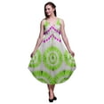 thumbnail image 1 of Bimba Tie-Dye Printed Women Midi Beach Dress Strappy Summer Resort Wear-X-Small, 1 of 1