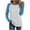 002Blue, variant on Womens Long Sleeve Tops Workout Jersey Shirts Baseball Style Raglan Tshirts Casual Color Block Tees Comfy Steetwear