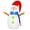 4ft Tall Snowman, variant on Firstness 4ft Tall Christmas Inflatables Snowman Blow ups Xmas Inflatable Outdoor Decoration with LED Lights for Yard Garden Lawn