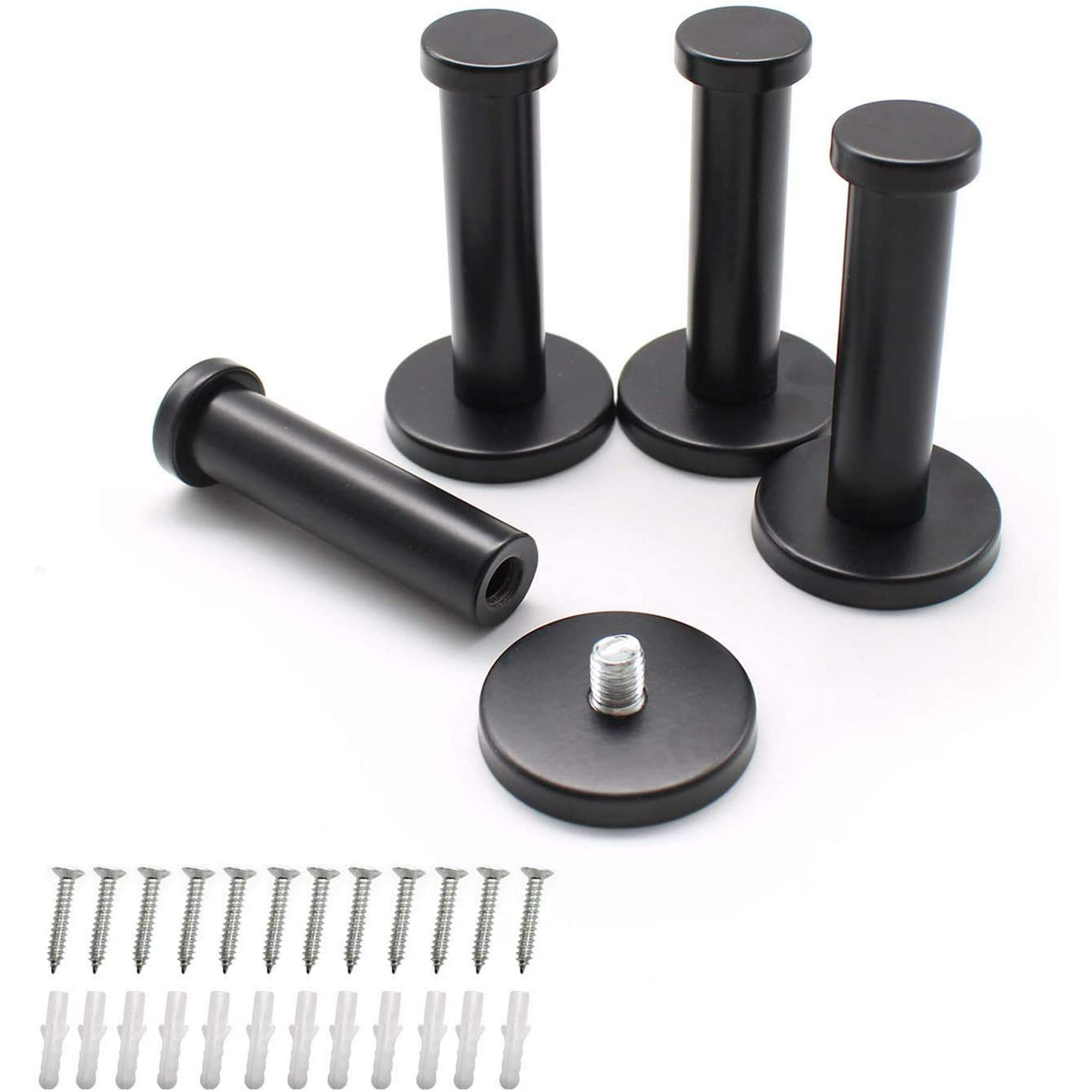 4 Pieces Black Round Wall Hooks 75mm Stainless Steel Wall Hook Suitable for Hanging Objects in Kitchen Bathroom and Master Bedroom Walmart