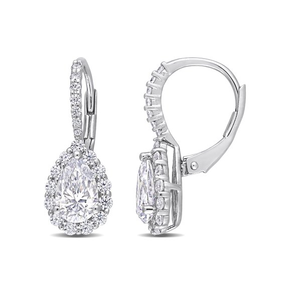 Everly Women's Created Moissanite Sterling Silver Earrings