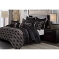 thumbnail image 3 of Safdie & Co. 7-piece Polyester Jacquard Cole King Comforter Set in Multi-Color, 3 of 3