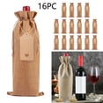 thumbnail image 1 of Clearance Items,npkgvia Cup Sleeve,Bottle Boot,16PC Linen Bottle Bag Set Bottle Sleeve Linen Tag Red Packaging Bag,Kitchen Gadgets, 1 of 9