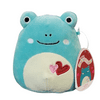 Squishmallow Official Kellytoy Valentines Squad Squishy Soft Plush Toy Animal, 5 Inch, Ludwig Frog