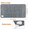 thumbnail image 5 of (12 x 24 inches)(Dark Gray) Heating Pad with Auto Shut Off, Fast Heating Technology, Machine Washable,Soft Flannel Safe Electric Heat Pad for Body Relaxation, 5 of 5