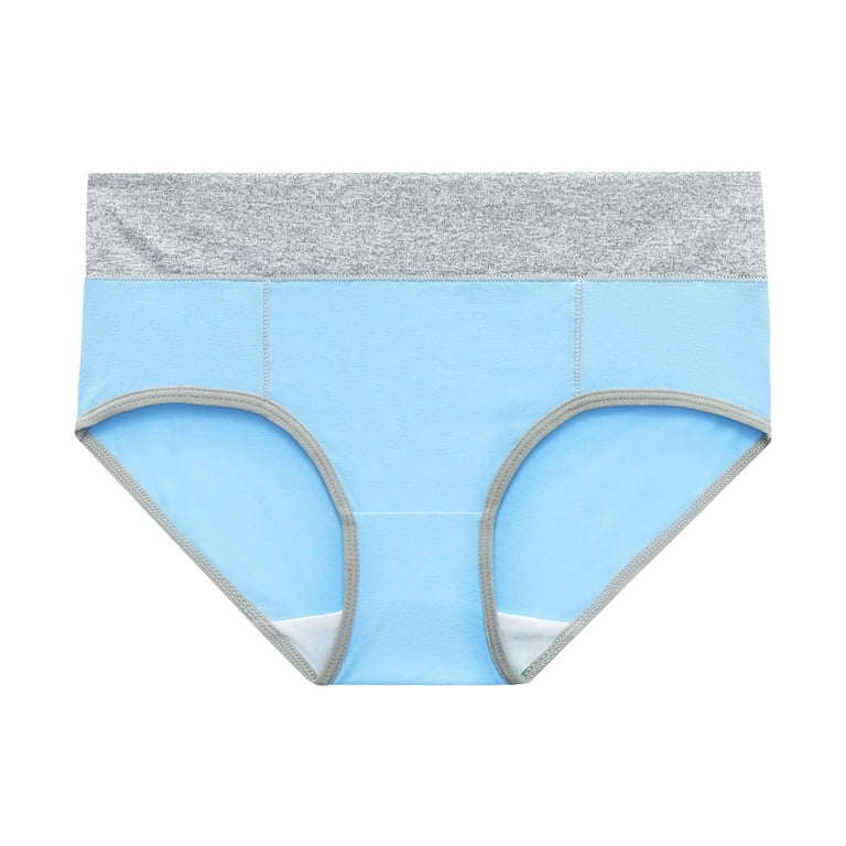 BONIXOOM 4PCS Control Top Pantyhose For Women Panties For Women High Waist  Leisure Tie Banded Waist Blue M 