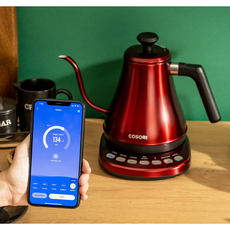 COSORI Electric Gooseneck Kettle Smart Bluetooth w Variable Temperature  Control