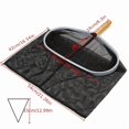 thumbnail image 4 of [Durable Build] Professional Pool Skimmer Net Head with 19.5" Extendable Pole, Durable Large Mesh Size, Black & Gray, Ideal for Swimming Pool Cleaning and Maintenance, Swimming Pool Accessories, 4 of 5