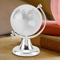 thumbnail image 3 of Round Earth Globe World Map Crystal Glass Ball Sphere Home Office Decor Christmas Gift, 3 of 8