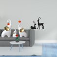 thumbnail image 2 of Esculturas de elefantes,Estatuas de elefantes,decoración del hogar,artesanías de cerámica,Estatua de reno,Estatua de reno negro,decoración del hogar,arte y artesanía,Figura de ciervo de, 2 of 8