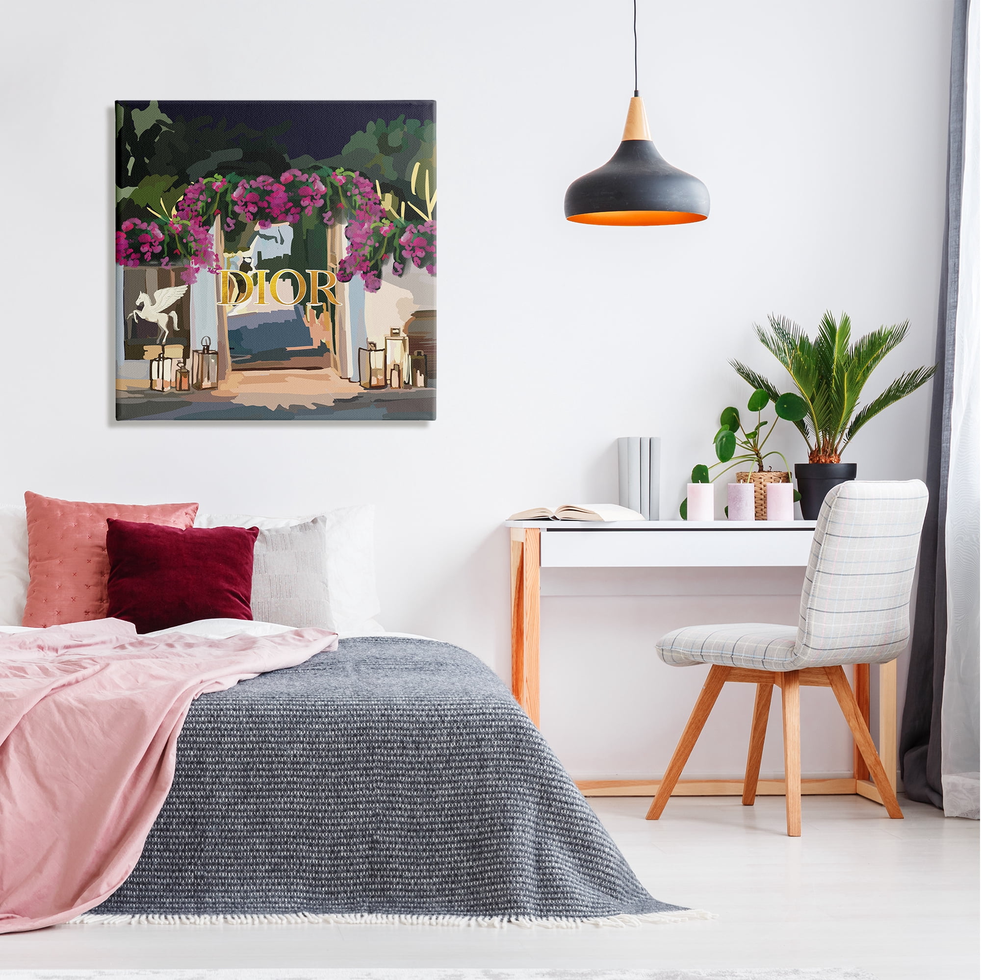 Stupell Industries Fashion Shop Landscape Botanical & Floral Painting Gallery Wrapped Canvas Print Wall Art, 30 x 30