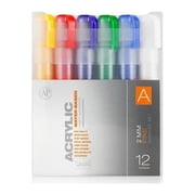 Montana Cans Acrylic Marker Set A, Fine, 12-Colors