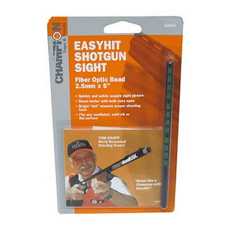 Champion Easy Hit Shotgun Fiber Optic Front Sight, 2.5mm, Green, (Best Sights For Ksg Shotgun)