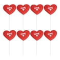 thumbnail image 1 of KAKOWELY 24 adornos para tartas con forma de corazón, románticos y románticos para San Valentín, para bodas y fiestas., 1 of 5