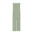 thumbnail image 6 of Cotton Linen Two Piece Sets for Women 2025 Wide Leg Two Piece Pants Set Casual Tank Tops Two Piece Outfits Summer Lounge Set, Limited Time Offer, 6 of 6