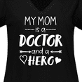 thumbnail image 4 of Inktastic My Mom is a Doctor and a Hero Women's Plus Size V-Neck T-Shirt, 4 of 5