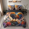 thumbnail image 3 of Erosebridal Rooster Twin Bedding, Celestial Moon Bedding Comforter Set, Black Reversible 7pcs, 3 of 6
