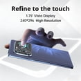 thumbnail image 6 of W & O Unlocked Android 14 Smartphone, 6.67"Curved Screen 4G Dual SIM Cell Phone with 1.75" Secondary Screen, 8GB+256GB Expandable 2TB, 64MP Triple Camera, 5000mAh Battery (Blue), 6 of 7
