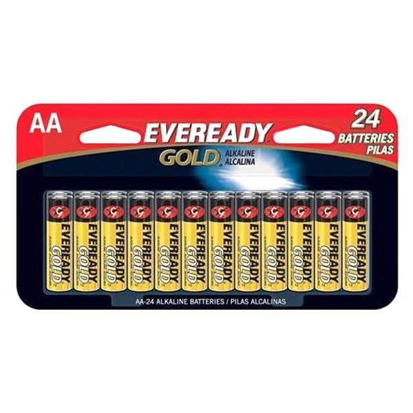Energizer A91BP24HT Eveready Gold A91 AA Alkaline Batteries