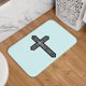 thumbnail image 5 of Alfombra de baño antideslizante súper suave con el logotipo de la cruz de Jesús para el baño, la cocina, el dormitorio, el hogar, alfombras de piso de 15,75 x 23,62 pulgadas, 5 of 6