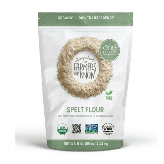 One Degree Organic Foods Organic Sprouted Spelt Flour 80 oz Pack of 3