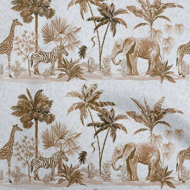 oneOone Viscose Chiffon Olive Green Fabric Tropical Sewing Craft Projects Fabric Prints By Yard 42 Inch Wide