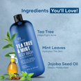 thumbnail image 3 of Gel de baño Botanic Hearth, aceite de árbol de té con menta, 473 ml, 3 of 9