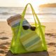 thumbnail image 5 of Mesh Beach Bag Large Capacity Storage Tote Portable Drawstring Net For Wet Clothes Towels Snorkeling Supplies Green, 5 of 6