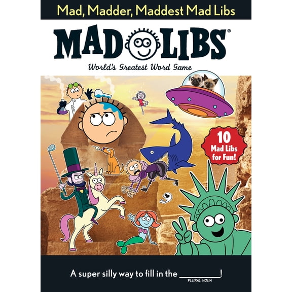 Pre-Owned Mad Libs Mad, Madder, Maddest Mad Libs: Over 200 Stories for Fun!, (Paperback)