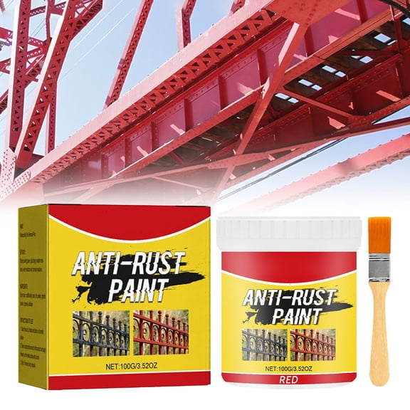 Iron gate railing metal anti-rust anti-corrosion transformation renovation anti-rust coating primer red: for Metal Removal Converter Metallic Paint Water Based Metallic