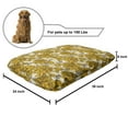 thumbnail image 2 of Floral Pet Bed, Lily Carnation Bouquet Beauty Botany Field Flourishing Mother Nature Theme, Resistant Pad for Dogs and Cats Cushion with Removable Cover, 24" x 39", Earth Yellow Beige, by Ambesonne, 2 of 4