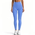 thumbnail image 6 of Mnuaqn Anti Cellulite Compression 3D Leggings Women Butt Lifting Tummy Control with Resistance Bands Gym Yoga Pants Blue for Size M, 6 of 7