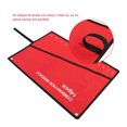 thumbnail image 2 of Bolsa de almacenamiento de herramientas - Bolsa organizadora de lona con múltiples bolsillos para llaves y llaveros (14 bolsillos), color rojo, 2 of 5