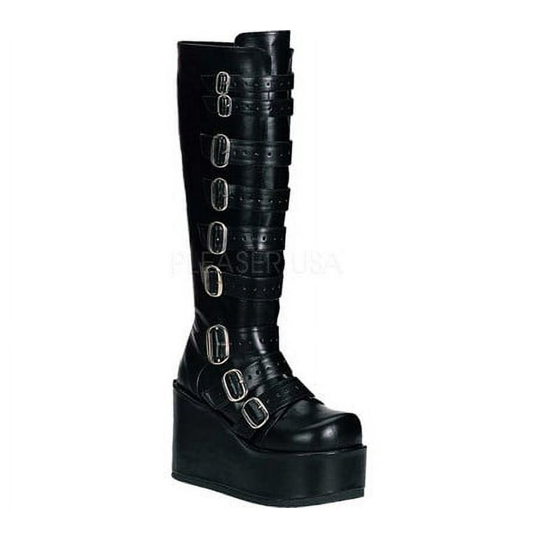 Demonia Women's Concord 108 Emo Platform Boots with Back