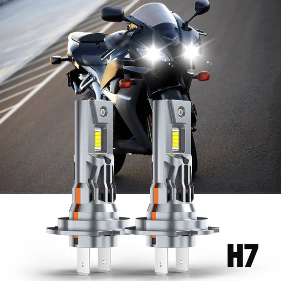 CHUSYYRAY Super Bright H7 LED Headlight Bulbs for Honda Motorcycle CBR600RR ABS 2009-2023 2x