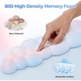 thumbnail image 5 of TECKNET BASICS Cloud Ergonomic Mouse Pad with Wrist Rest, Memory Foam Support & Non-Slip Base for Pain Relief, Office & Gaming, Rainbow, 5 of 8