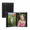 thumbnail image 6 of Neil Enterprises Inc. 4x6 Black Faux Leather Photo Album with White Stitching - Holds 24 Photos - Pack of 12, 6 of 6