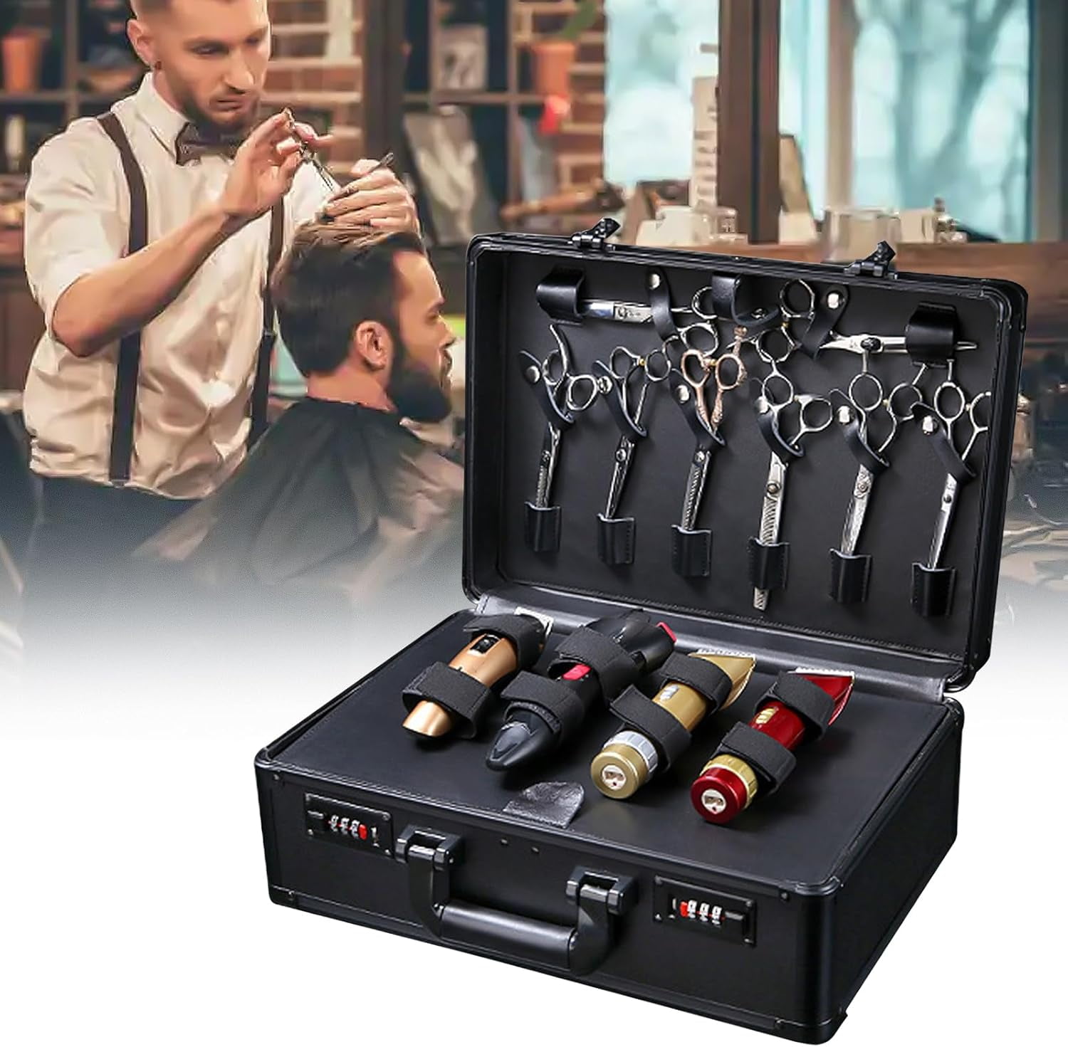 Wahl Chrome Pro Corded Hair Clipper Kit - Complete Home Barber Set With Guards